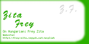 zita frey business card